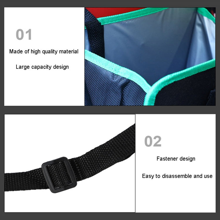 Car Seatback Trash Can Automotive Multifunctional Storage Organizer, Style: Black Green Edge by buy2fix