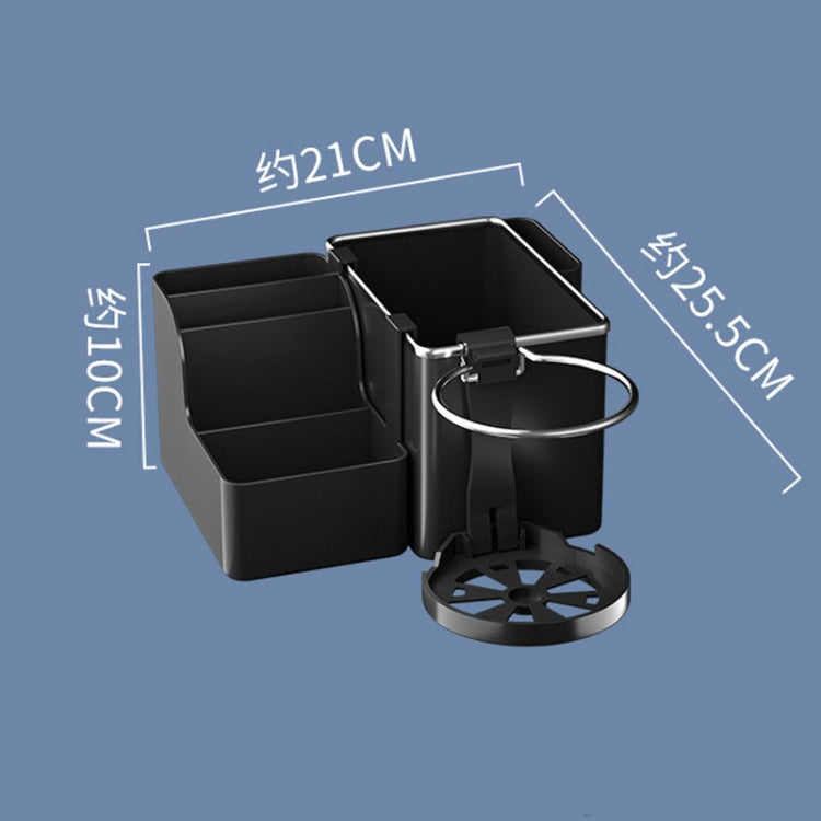 Automotive Cup Holder Tissue Organizer Car Armrest Box Storage Shelf(Black) by buy2fix