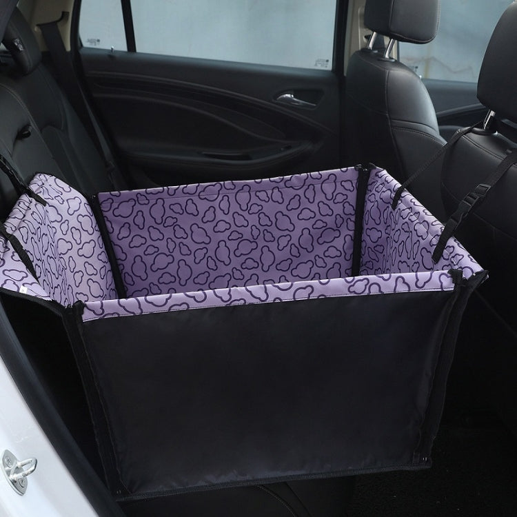 Car Single Seat Waterproof Pet Seat Protective Pad, Color: Purple Cloud by buy2fix