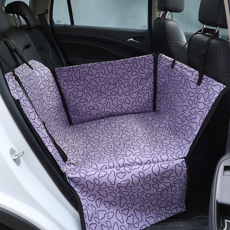 Car Single Seat Waterproof Pet Seat Protective Pad, Color: Purple Cloud by buy2fix