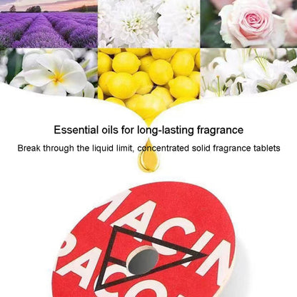 Gramophone+3pcs Refill Aroma Car Aroma Diffuser Air Vent Rotating Retro Gramophone Fragrance Diffuser Ornament by buy2fix