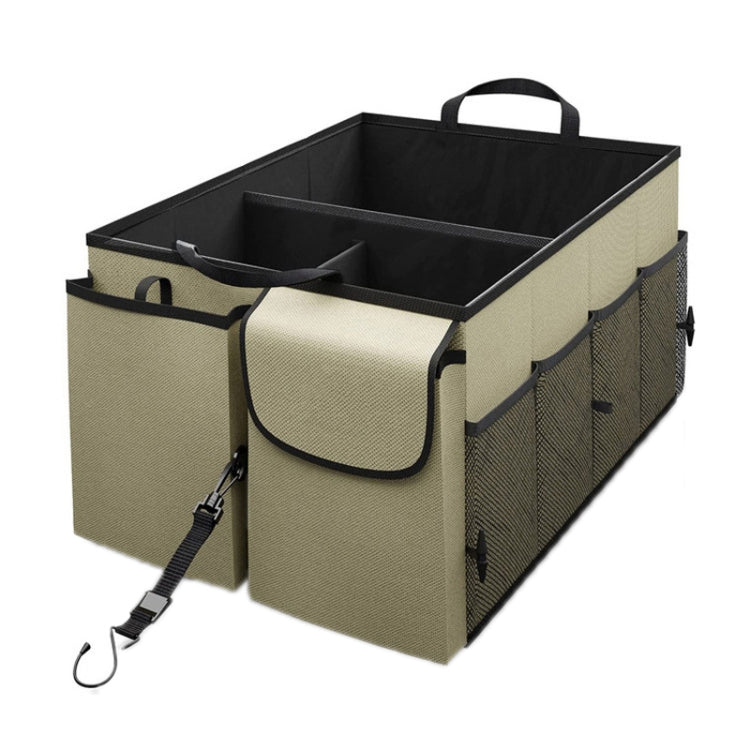 Car Foldable Glove Storage Box Trunk Organizer(Beige) by buy2fix