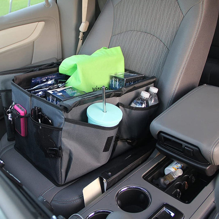 Car Foldable Glove Storage Box Trunk Organizer(Beige) by buy2fix