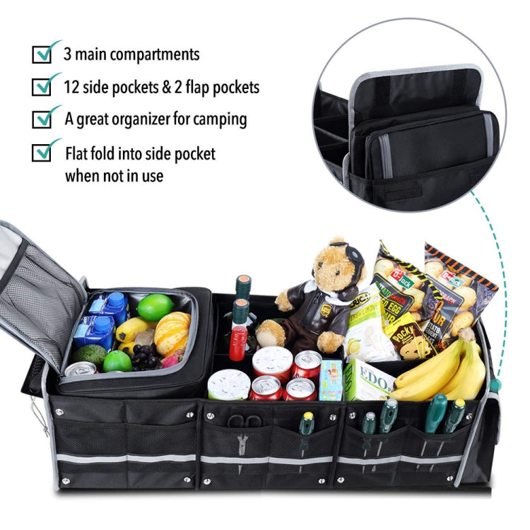 90x35x30cm Oxford Cloth Car Multifunctional Foldable Glove Storage Box by buy2fix