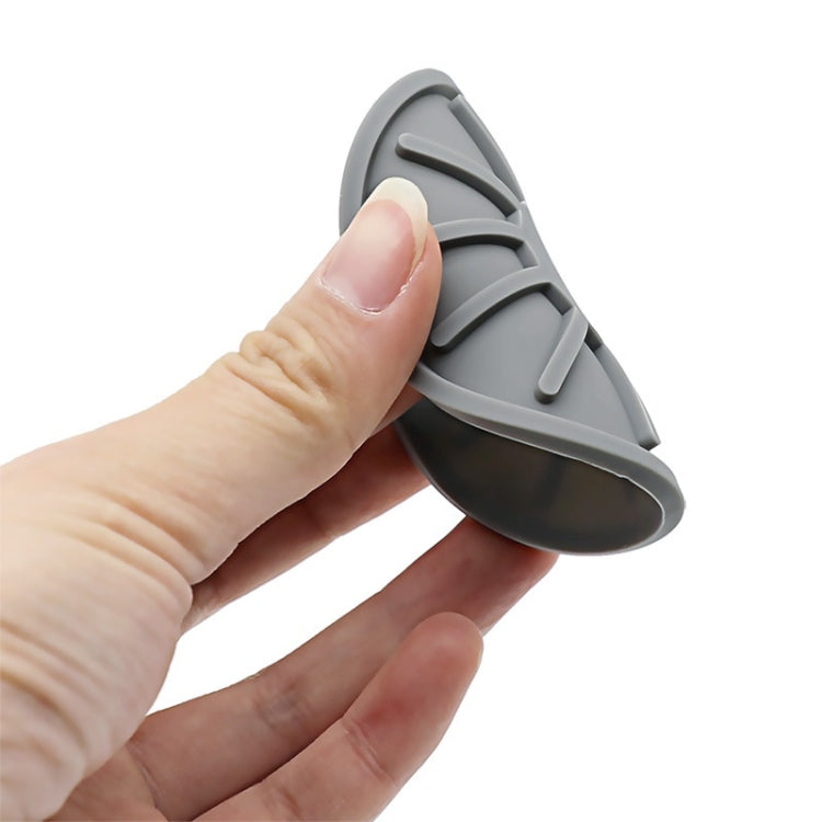 4pcs/set 6.8x0.3cm Car Anti-slip Silicone Water Coaster Storage Interior, Color: Gray by buy2fix