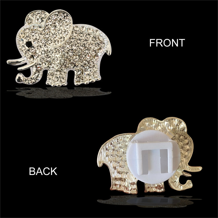 Metal Rhinestone Elephant Car Air Vent Aromatherapy Clip(Gold) by buy2fix