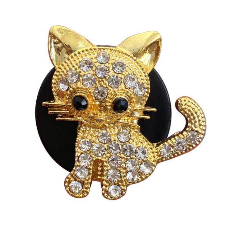 Retro Cute Kitten Car Air Vent Aromatherapy Ornaments(Gold) by buy2fix