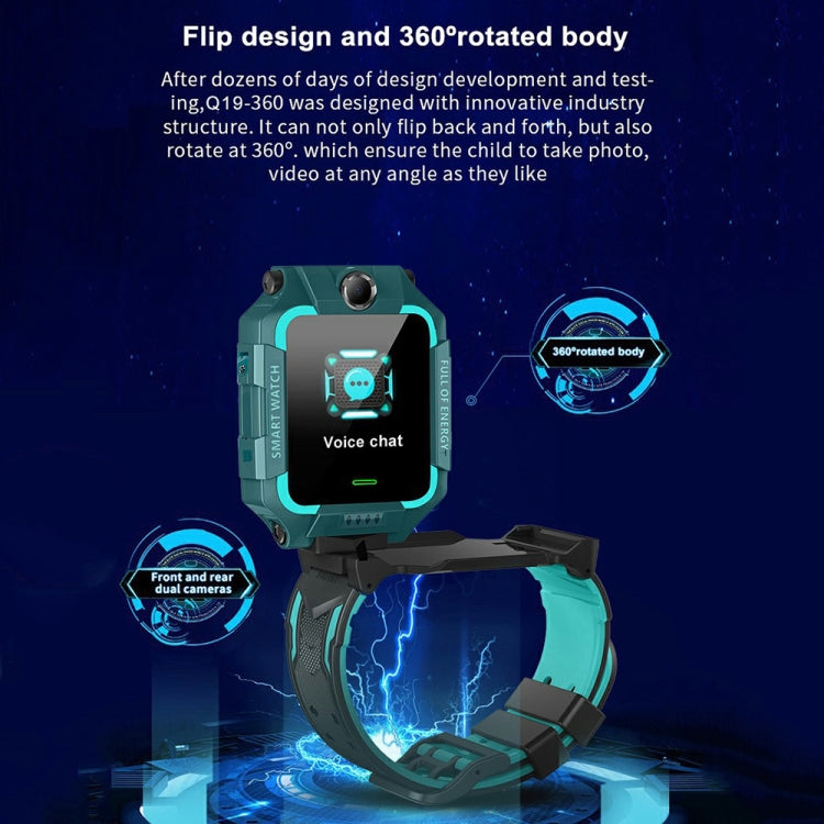 Q19 1.44-inch 2G Network 360-degree Rotating Positioning Camera Smart Waterproof Children Calling Watch(Blue) by buy2fix