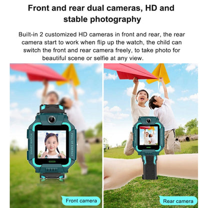 Q19 1.44-inch 2G Network 360-degree Rotating Positioning Camera Smart Waterproof Children Calling Watch(Green) by buy2fix