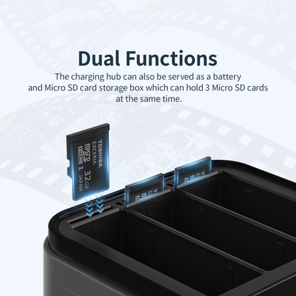 For Insta360 Ace Pro / Ace aMagisn 3 Slots Battery Charger Charging Hub by aMagisn