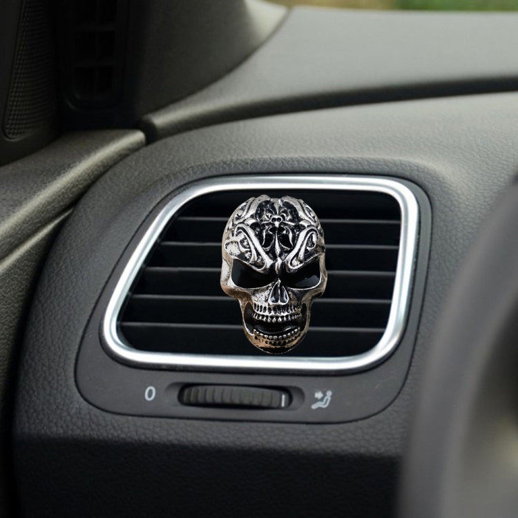 Retro Skull Car Aromatherapy Air Conditioner Air Outlet Clip(Photo Color) by buy2fix