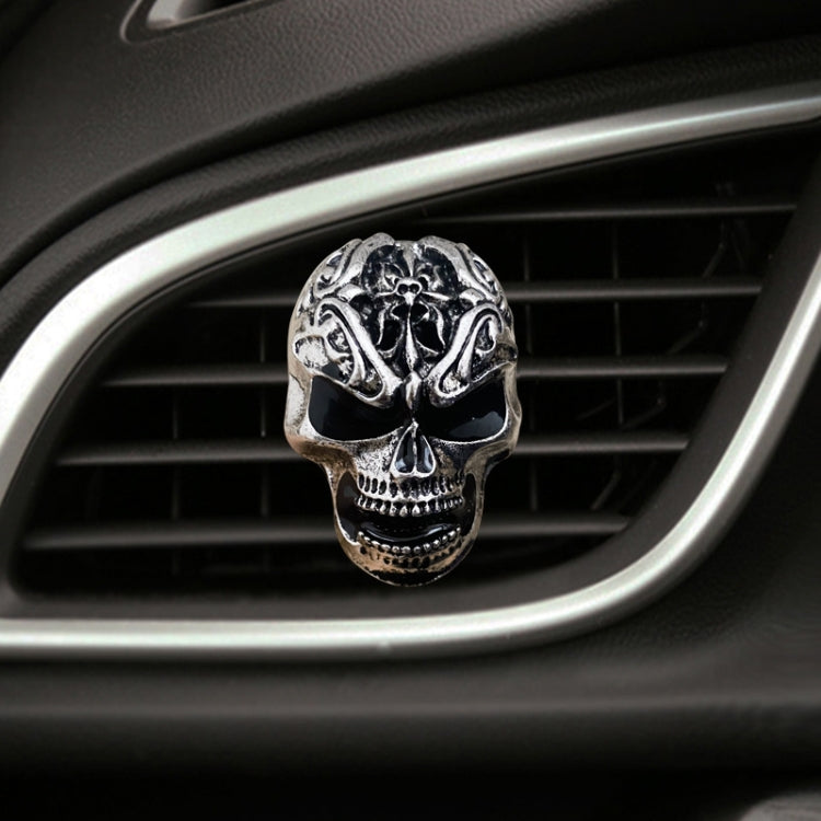 Retro Skull Car Aromatherapy Air Conditioner Air Outlet Clip(Photo Color) by buy2fix