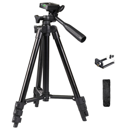 Portable Aluminum DSLR Camera Live Tripod Photography Retractable Landing Bracket, Specification: 130cm Tripod+Clip+Bag by buy2fix
