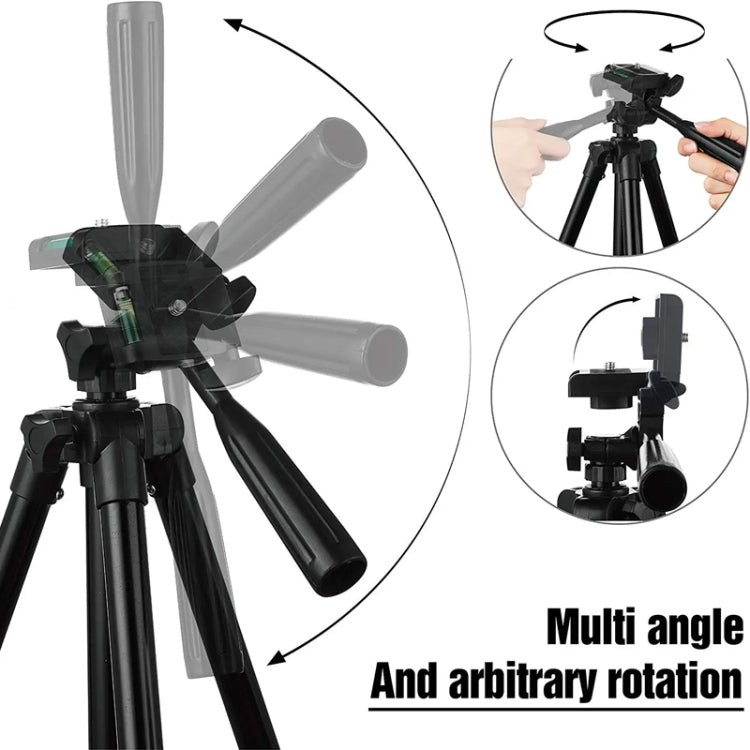 Portable Aluminum DSLR Camera Live Tripod Photography Retractable Landing Bracket, Specification: 102cm Tripod+Clip+Bag - Tripods by buy2fix | Online Shopping UK | buy2fix