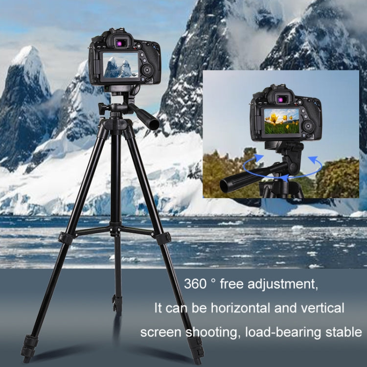 Portable Aluminum DSLR Camera Live Tripod Photography Retractable Landing Bracket, Specification: 150cm Tripod+Clip+Bag+Controller+Adaptor by buy2fix