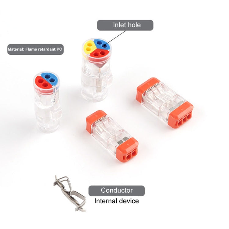 4pcs Direct Insertion Of Quick Terminal Block Wire Connector Clamps, Model: NC-736 - Connectors & Terminals by buy2fix | Online Shopping UK | buy2fix