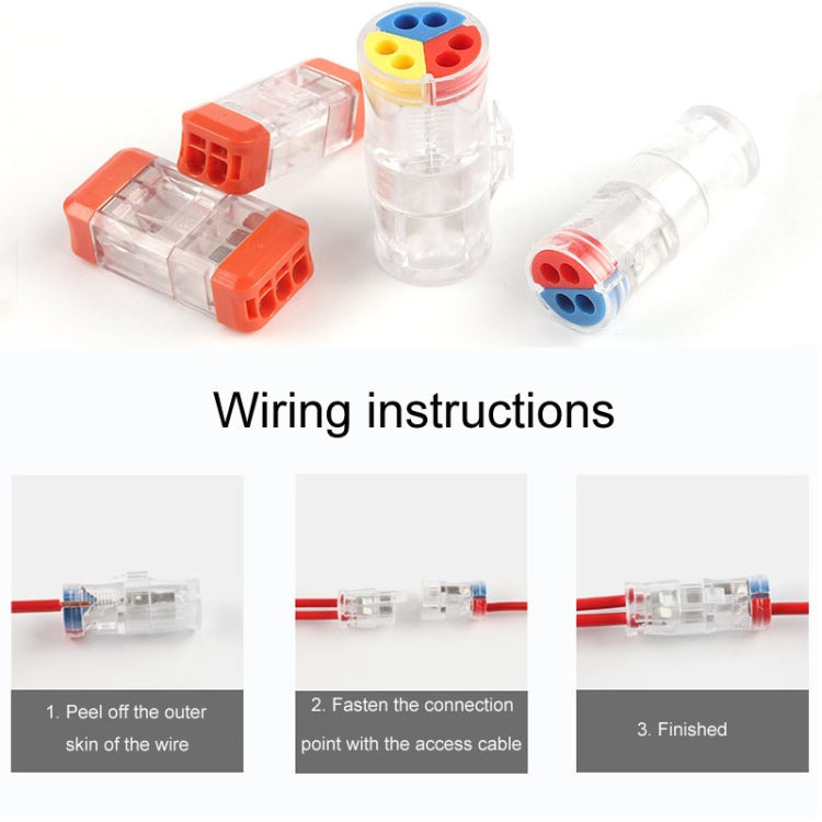4pcs Direct Insertion Of Quick Terminal Block Wire Connector Clamps, Model: NC-22 - Connectors & Terminals by buy2fix | Online Shopping UK | buy2fix
