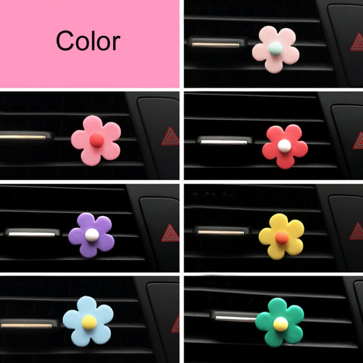 Five-Petal Flower Car Air Vent Aromatherapy Clip, Size: Scented version(Random Color Delivery) by buy2fix