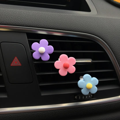 Five-Petal Flower Car Air Vent Aromatherapy Clip, Size: Scented version(Random Color Delivery) by buy2fix