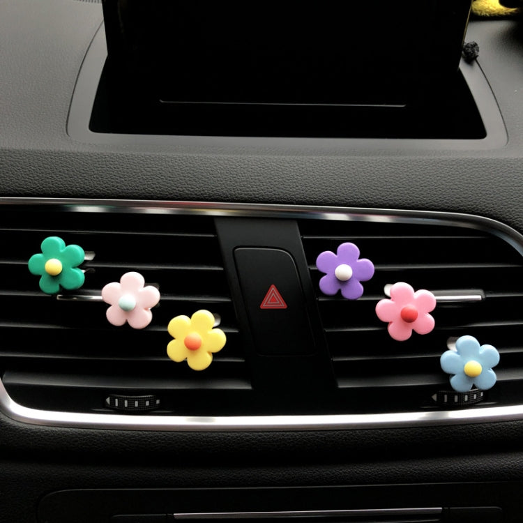 Five-Petal Flower Car Air Vent Aromatherapy Clip, Size: Scented version(Random Color Delivery) by buy2fix