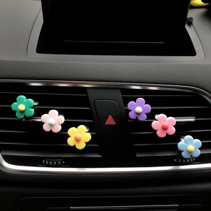 Five-Petal Flower Car Air Vent Aromatherapy Clip, Size: Scented version(Random Color Delivery) by buy2fix