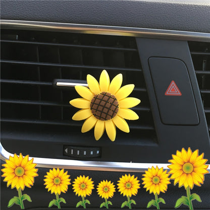Sunflower Car Air Vent Aromatherapy Decorative Clip, Color: Large Sunflower by buy2fix