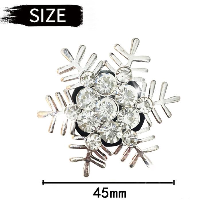 Rhinestone Metal Snowflake Car Air Vent Aromatherapy Decorative Clip(Gold) by buy2fix