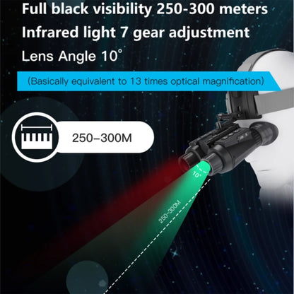 NV8300 Adjustable Pupil Distance Headset Night Vision Device 3D HD Digital Binoculars Outdoor Infrared Night Vision Telescope by buy2fix