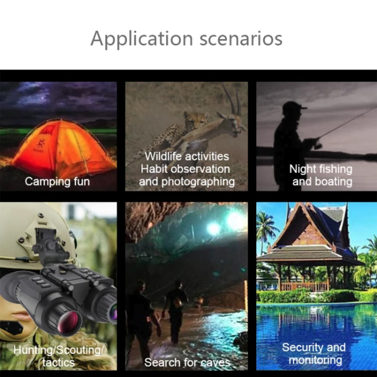 NV8300 Adjustable Pupil Distance Headset Night Vision Device 3D HD Digital Binoculars Outdoor Infrared Night Vision Telescope by buy2fix