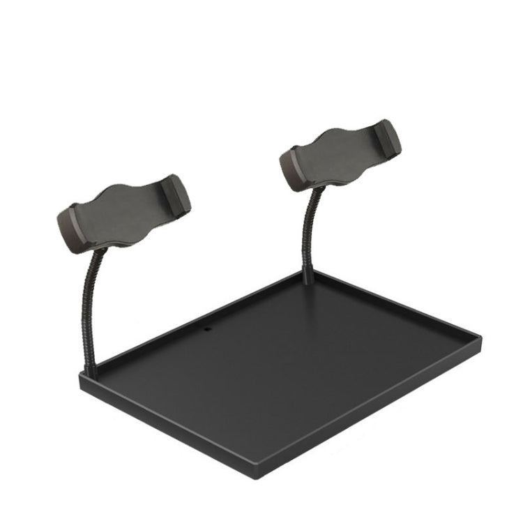 Cell Phone Live Stands Microphone Sound Card Tray Multifunctional Shelf Pallet, Specification: Tray+2 Camera Positin - Stand by buy2fix | Online Shopping UK | buy2fix