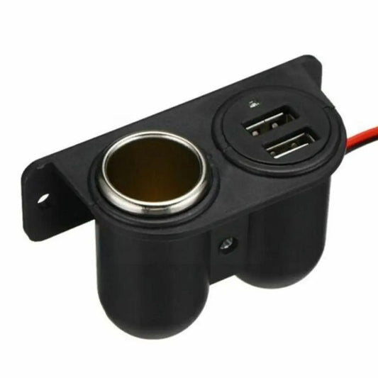 Car Charger Dual USB 3.1A/3100mA Modified With Cigarette Lighter(Bag+Screw) - DIY Modified Charger by buy2fix | Online Shopping UK | buy2fix