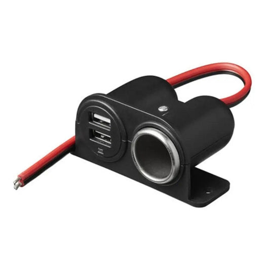 Car Charger Dual USB 3.1A/3100mA Modified With Cigarette Lighter(Bag+Screw) - DIY Modified Charger by buy2fix | Online Shopping UK | buy2fix