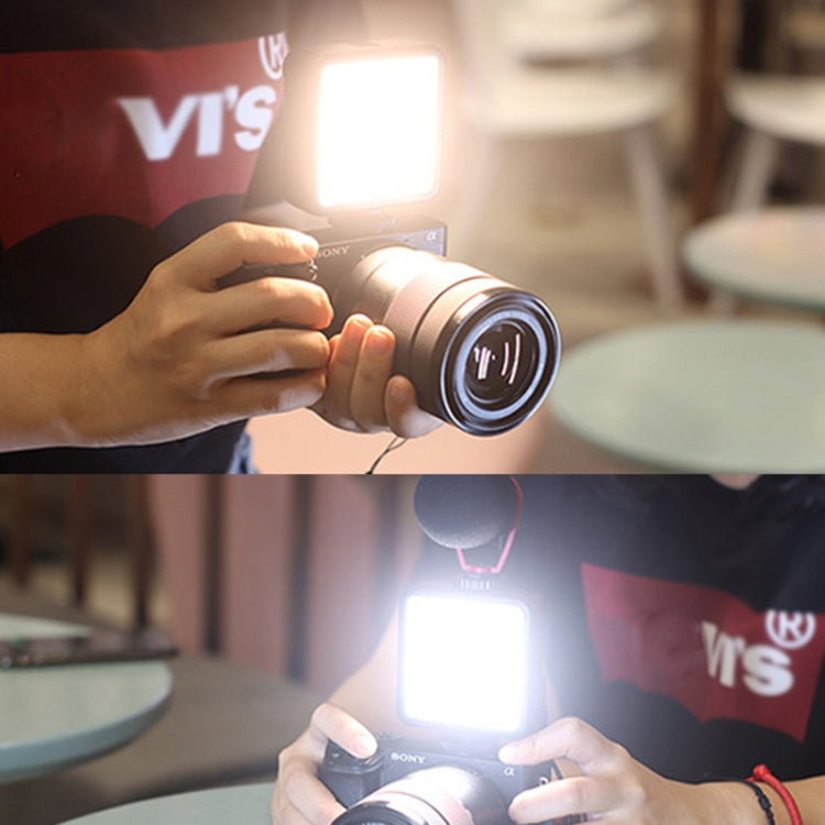 Portable Phone Desktop Live Fill Light Mini Pocket Light Shooting Camera Fill Lamp, Style: RGB Full Color With Hot Boots+Clip -  by buy2fix | Online Shopping UK | buy2fix