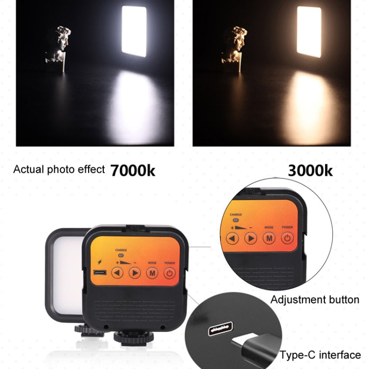 Portable Phone Desktop Live Fill Light Mini Pocket Light Shooting Camera Fill Lamp, Style: RGB Full Color With Hot Boots+Clip -  by buy2fix | Online Shopping UK | buy2fix