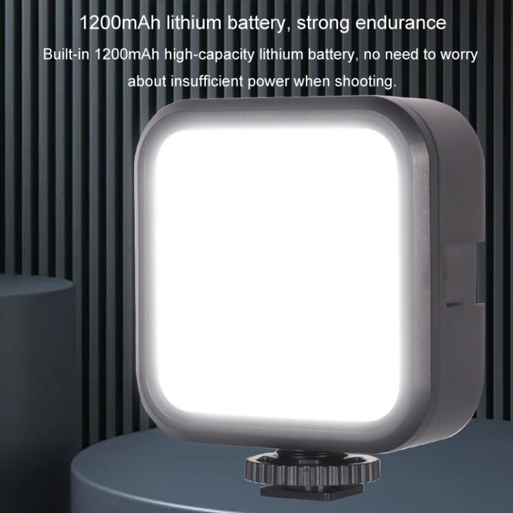 Portable Phone Desktop Live Fill Light Mini Pocket Light Shooting Camera Fill Lamp, Style: RGB Full Color With Hot Boots+Clip -  by buy2fix | Online Shopping UK | buy2fix