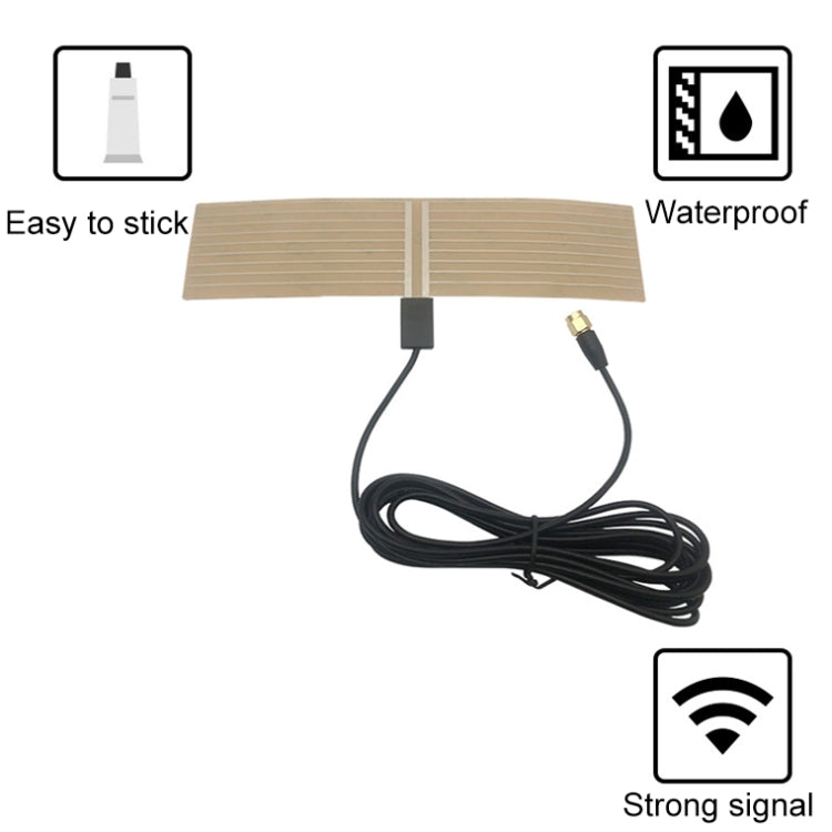 Car DAB Film Transparent Patch Receive DVB-T/ISDB Digital Claw Antenna - Aerials by buy2fix | Online Shopping UK | buy2fix