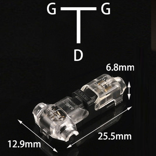 Straight Plug Quick Terminal Block No Strip Multifunctional Wire Connector, Model: T1-T - Connectors & Terminals by buy2fix | Online Shopping UK | buy2fix