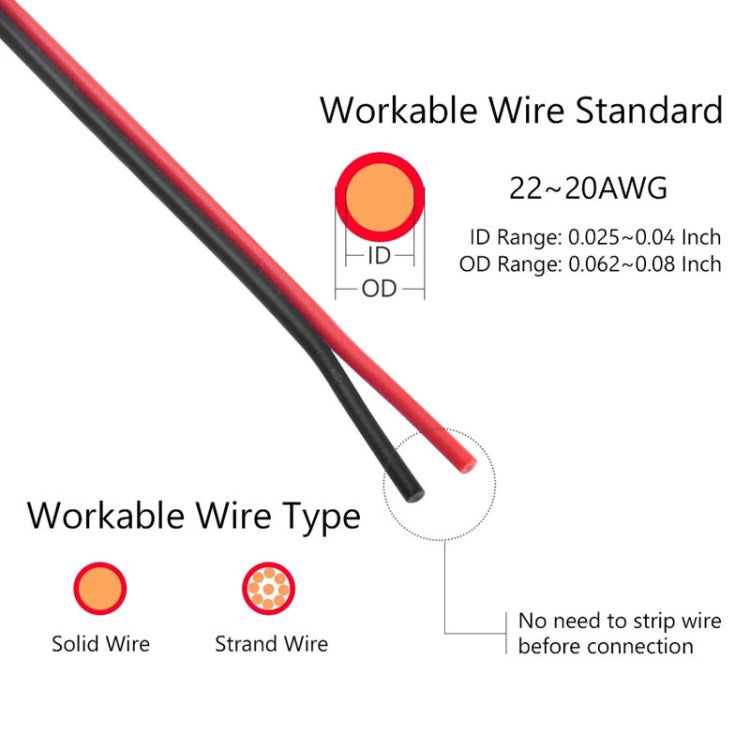 Straight Plug Quick Terminal Block No Strip Multifunctional Wire Connector, Model: H2 - Connectors & Terminals by buy2fix | Online Shopping UK | buy2fix
