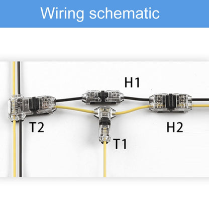 Straight Plug Quick Terminal Block No Strip Multifunctional Wire Connector, Model: H2 - Connectors & Terminals by buy2fix | Online Shopping UK | buy2fix