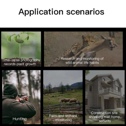 H8201 4K Dual Lens Infrared Camera 32MP HD Night Vision Monitoring Animal Field Outdoor Camera(Camouflage) by buy2fix