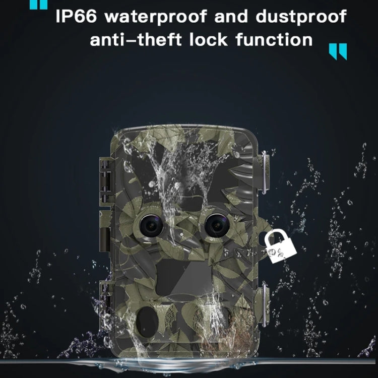 H8201 4K Dual Lens Infrared Camera 32MP HD Night Vision Monitoring Animal Field Outdoor Camera(Camouflage) by buy2fix