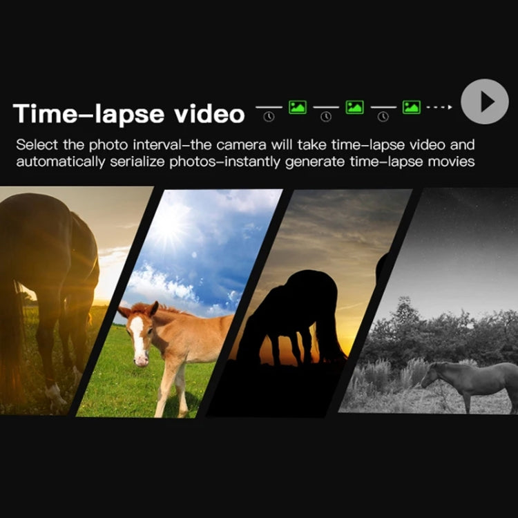 H8201 4K Dual Lens Infrared Camera 32MP HD Night Vision Monitoring Animal Field Outdoor Camera(Camouflage) by buy2fix