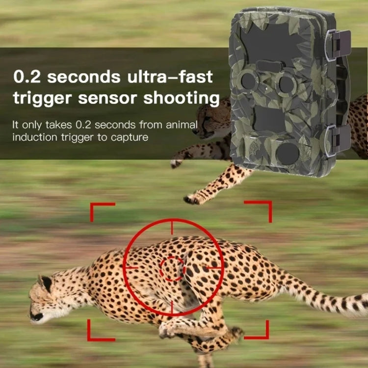 H8201 4K Dual Lens Infrared Camera 32MP HD Night Vision Monitoring Animal Field Outdoor Camera(Camouflage) by buy2fix