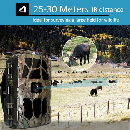 H982 4K Infrared Waterproof Induction Night Vision Monitor Animal HD Outdoor Cameras(Camouflage) - Hunting Cameras by buy2fix | Online Shopping UK | buy2fix