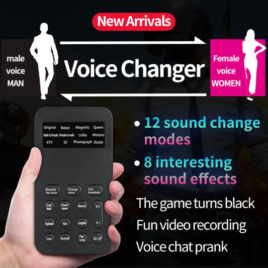 S9 Mobile Phone Computer Live Sound Card Voice Changer Game Karaoke Recording Audio Transformer(English) - Live Sound Effects Processors by buy2fix | Online Shopping UK | buy2fix