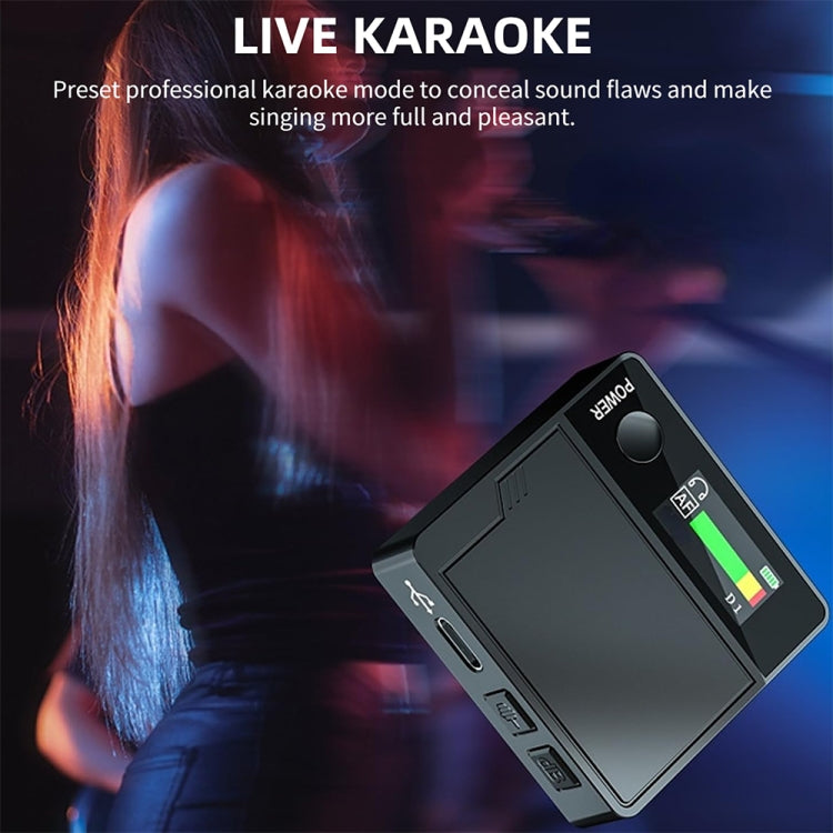 A9 Mobile Phone Computer Live Recording Mini Color Screen Display Sound Card Voice Changer, Spec: English Set - Live Sound Effects Processors by buy2fix | Online Shopping UK | buy2fix