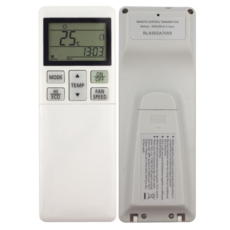 For Mitsubishi RLA502A700S Air Conditioner Remote Control Replacement Parts(Cream White) - Air-Conditioner by buy2fix | Online Shopping UK | buy2fix