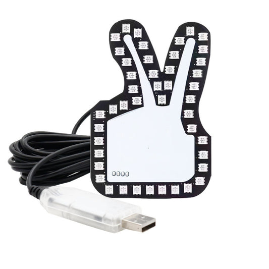 Car Interactive Finger Light Multi-function Warning Anti-rear Collision Light(Scissor Hand) - Warning Lights by buy2fix | Online Shopping UK | buy2fix