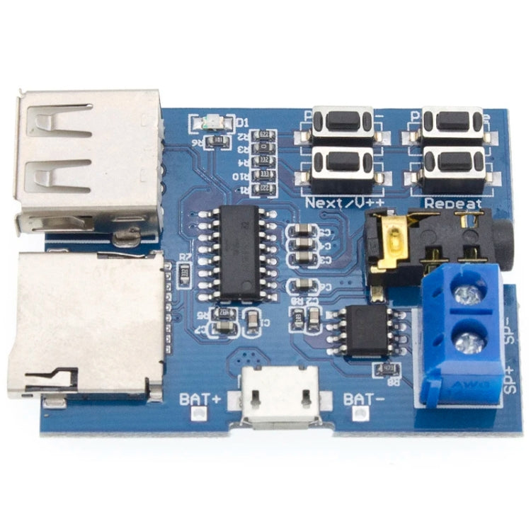 MP3 Lossless Decoder Board Decoder TF Card USB Flash Drive MP3 Decoding Player Module With Amplifier, Interface: Type-C - Breadboard / Amplifier Board by buy2fix | Online Shopping UK | buy2fix
