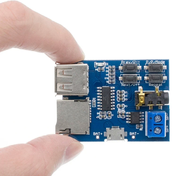 MP3 Lossless Decoder Board Decoder TF Card USB Flash Drive MP3 Decoding Player Module With Amplifier, Interface: Type-C - Breadboard / Amplifier Board by buy2fix | Online Shopping UK | buy2fix